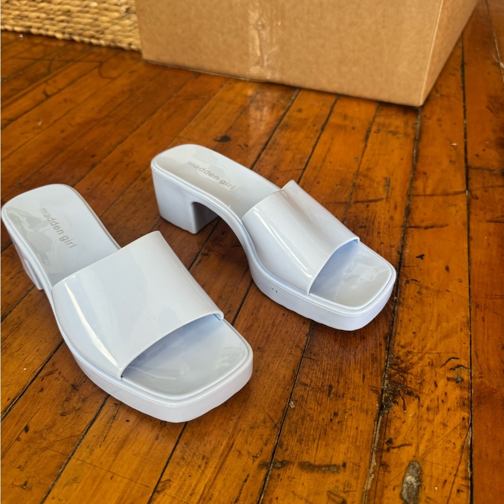 Light Blue Platform Sandals